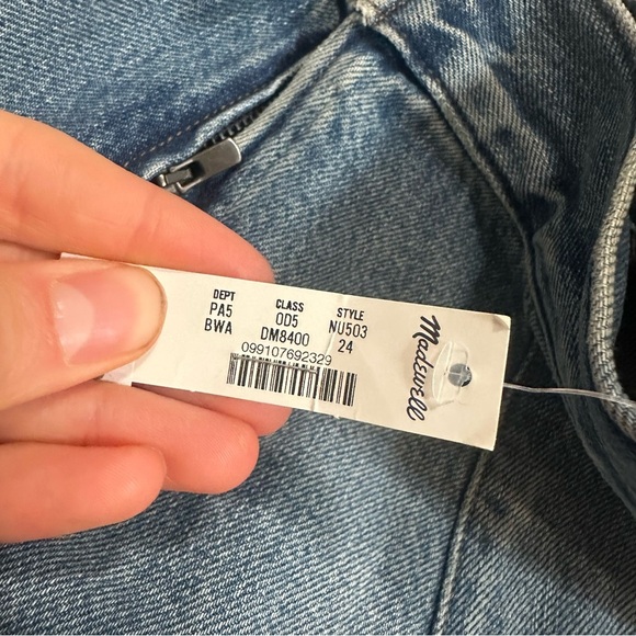 Madewell Denim Midi Pencil Skirt in Billings Wash - Picture 5 of 6